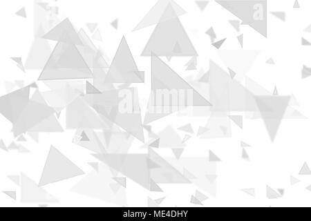 Black & white backgroud with gray random shapes, for graphic design. Stock Photo