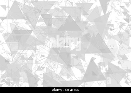 Black & white backgroud with gray random shapes, for graphic design. Stock Photo