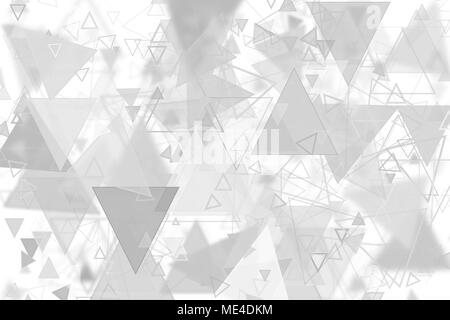 Black & white backgroud with gray random shapes, for graphic design. Stock Photo