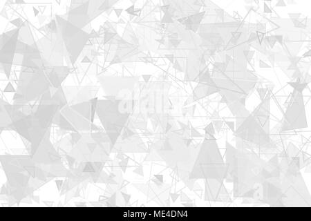 Black & white backgroud with gray random shapes, for graphic design. Stock Photo