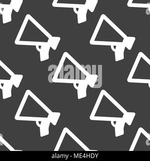 Mouthpiece. web icon flat design. Seamless pattern. Vector EPS10 Stock Vector