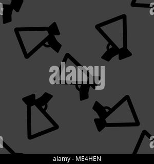 Mouthpiece. web icon flat design. Seamless pattern. Vector EPS10 Stock Vector