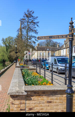 The old riverport, St Ives town centre on the great river ouse , Cambridgeshire, England, UK, GB Stock Photo