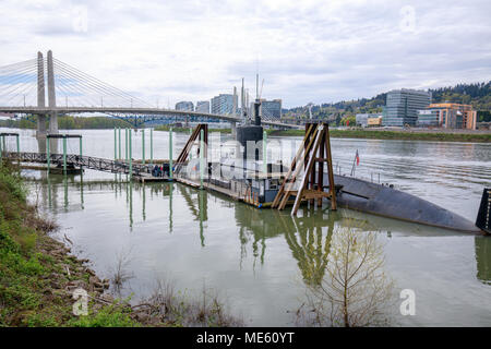 Portland, Oregon, USA - April 20, 2018 : OMSI, Museum of science and industry in Portland Stock Photo