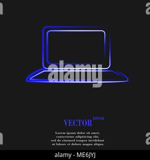 Notebook. Flat modern web button and space for your text. Vector. EPS10 Stock Vector