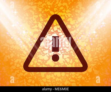 danger. exclamation mark Flat modern web button and space for your text. Vector. EPS10 Stock Vector