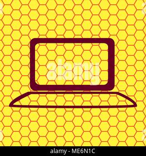 Notebook. Flat modern web button and space for your text. Vector. EPS10 Stock Vector