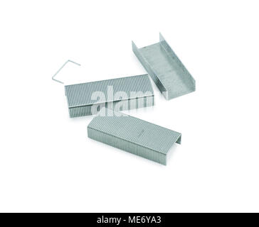 Staples isolated on white background. For your commercial and editorial use. Stock Photo
