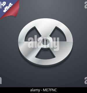radiation icon symbol. 3D style. Trendy, modern design with space for your text Vector illustration Stock Vector