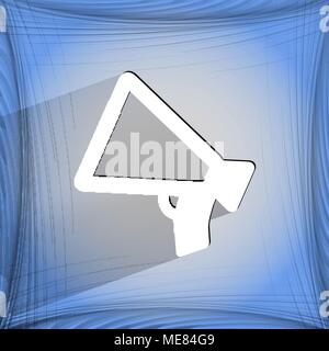 Mouthpiece. Flat modern web design on a flat geometric abstract background Vector. EPS10 Stock Vector
