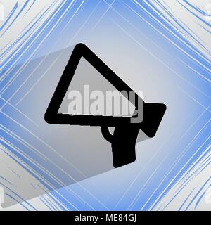 Mouthpiece. Flat modern web design on a flat geometric abstract background Vector. EPS10 Stock Vector