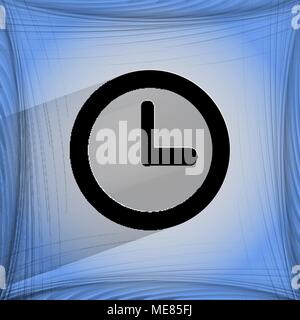 Watch. Flat modern web design on a flat geometric abstract background Vector. EPS10 Stock Vector
