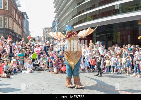 St George's Day Festival In Leicester 21st April 2018. Credit: Andy Morton/Alamy Live News Stock Photo