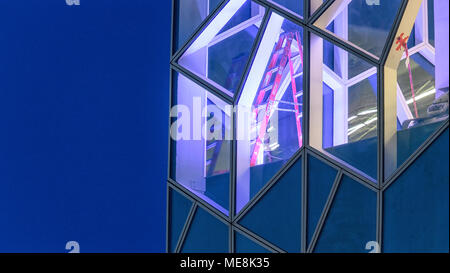 Step ladder at the new Calgary Public Library during the construction phase, to be completed in November 2018 Stock Photo