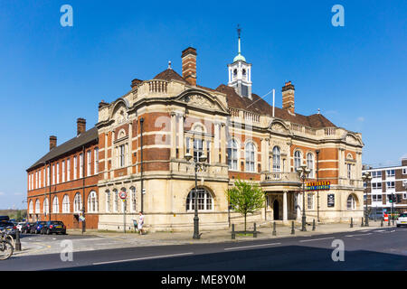 Battersea Arts Centre in Lavender Hill, South London.  Originally designed as Battersea Town Hall. Stock Photo