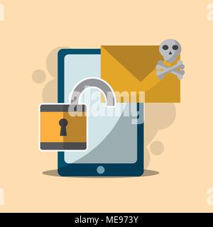cyber security concept Stock Vector