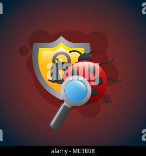cyber security concept Stock Vector