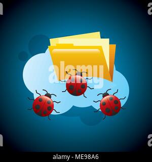 cyber security concept Stock Vector