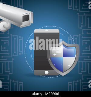 cyber security concept Stock Vector