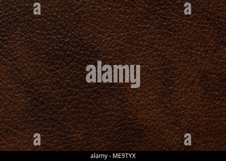 Extraordinary leather background in saturated brown tone. Stock Photo
