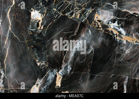 Mulicolored dark natural marble.  Stock Photo
