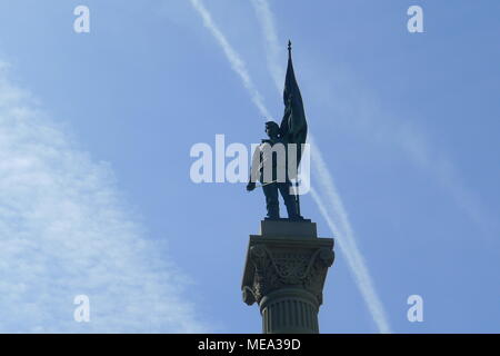 Confederate Monument at Norfolk, Virginia Stock Photo