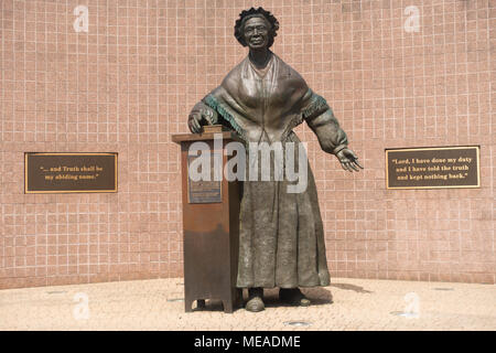 Sojourner Truth statue in Battle Creek Michigan Stock Photo