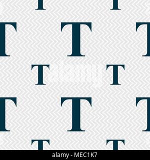 Text edit icon sign. Seamless pattern with geometric texture. Vector illustration Stock Vector
