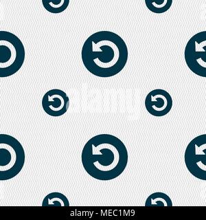 Upgrade, arrow icon sign. Seamless pattern with geometric texture. Vector illustration Stock Vector