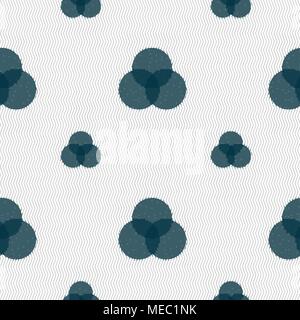 Color scheme icon sign. Seamless pattern with geometric texture. Vector illustration Stock Vector
