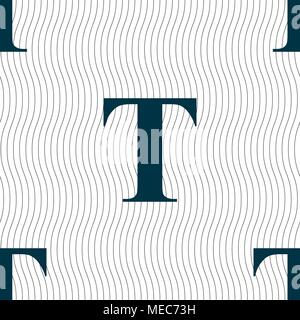Text edit icon sign. Seamless pattern with geometric texture. Vector illustration Stock Vector