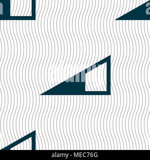 speaker Volume icon sign. Seamless pattern with geometric texture. Vector illustration Stock Vector