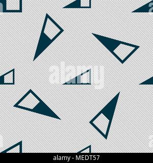 speaker Volume icon sign. Seamless pattern with geometric texture. Vector illustration Stock Vector