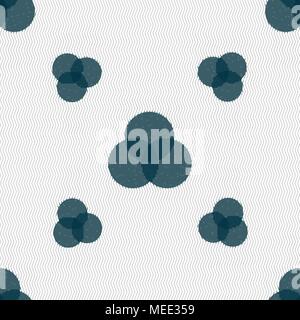 Color scheme icon sign. Seamless pattern with geometric texture. Vector illustration Stock Vector
