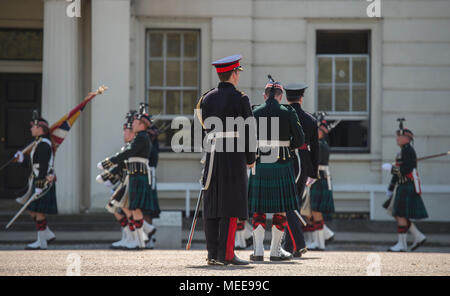 Wellington Barracks, London, UK. 20 April, 2018. The Royal Regiment of ...