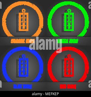 Thermometer icon. Fashionable modern style. In the orange, green, blue, red design. Vector illustration Stock Vector