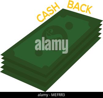 abstract cash back background with some special objects Stock Vector