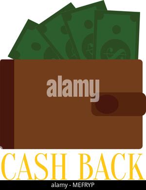abstract cash back background with some special objects Stock Vector