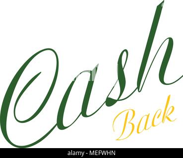 abstract cash back background with some special objects Stock Vector