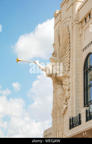 Exterior view of the Bass Performance Hall, a performing arts venue in Fort Worth, Texas Stock Photo