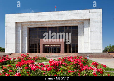 View of the building of the Kyrgyz State Historical Museum in the center Bishkek city, Kyrgyz Republic Stock Photo