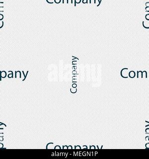 company sign icon. tradition symbol. Business abstract circle logo. Seamless abstract background with geometric shapes. Vector illustration Stock Vector