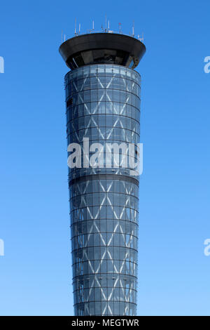 Dayton - Circa April 2018: The Air Traffic Control Tower at Dayton International Airport. Built in 2011, it stands 254 feet tall II Stock Photo