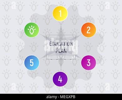 The education plan Stock Vector