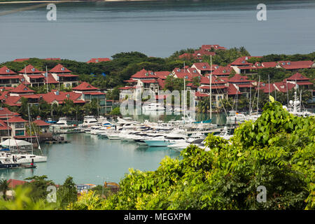 Seychelles- Victoria, capital city, Mahe island Stock Photo
