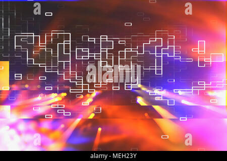 Test Screen Glitch Texture Stock Photo