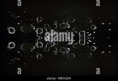 Test Screen Glitch Texture Stock Photo