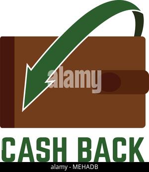 abstract cash back background with some special objects Stock Vector