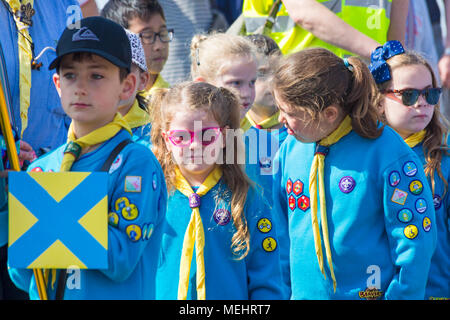 beaver scouts at Bournemouth, Dorset UK 