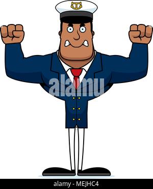 A cartoon illustration of a sailor looking angry Stock Vector Image ...